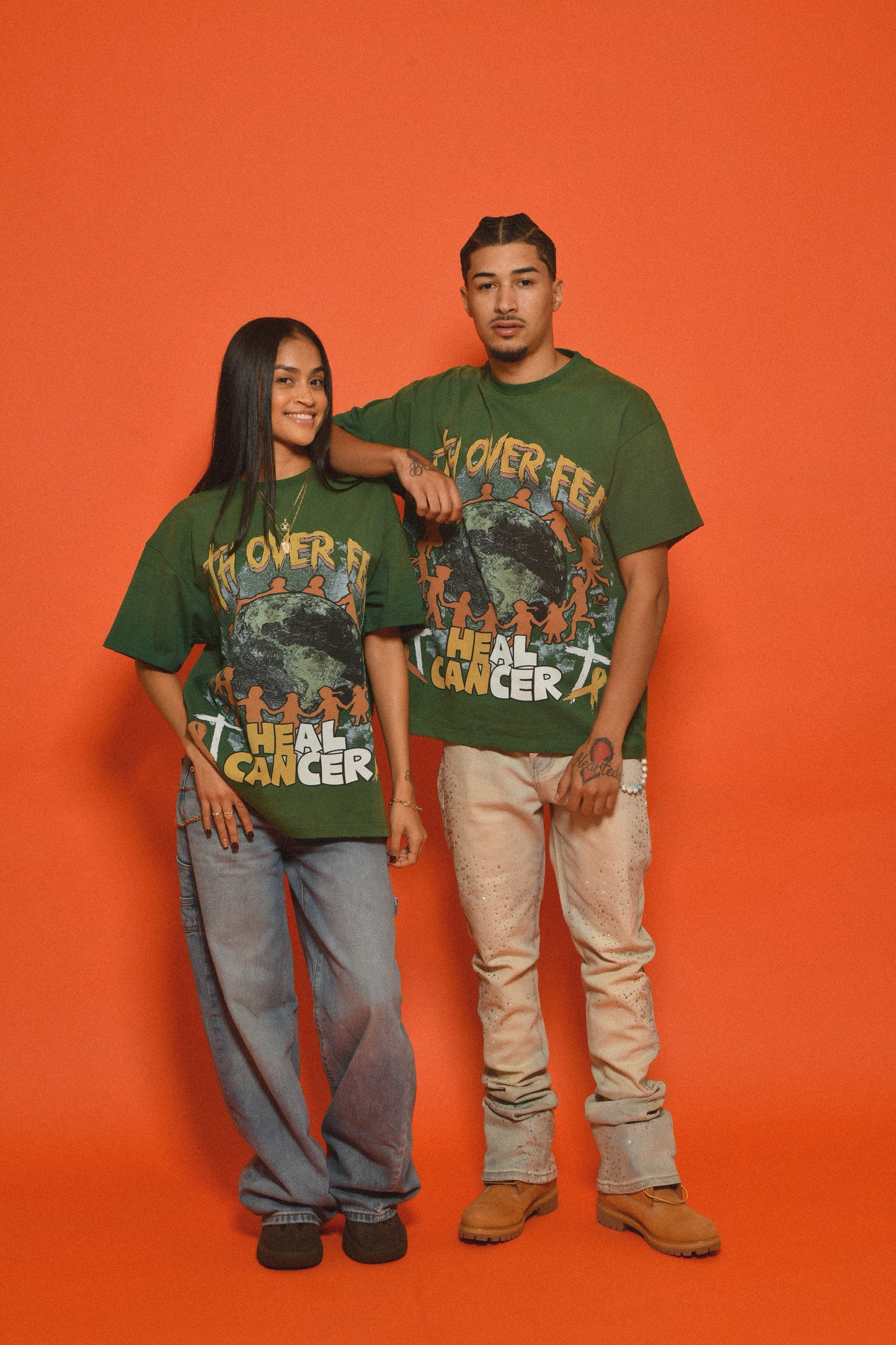 Faith Over Fear- Heal Cancer (Green)