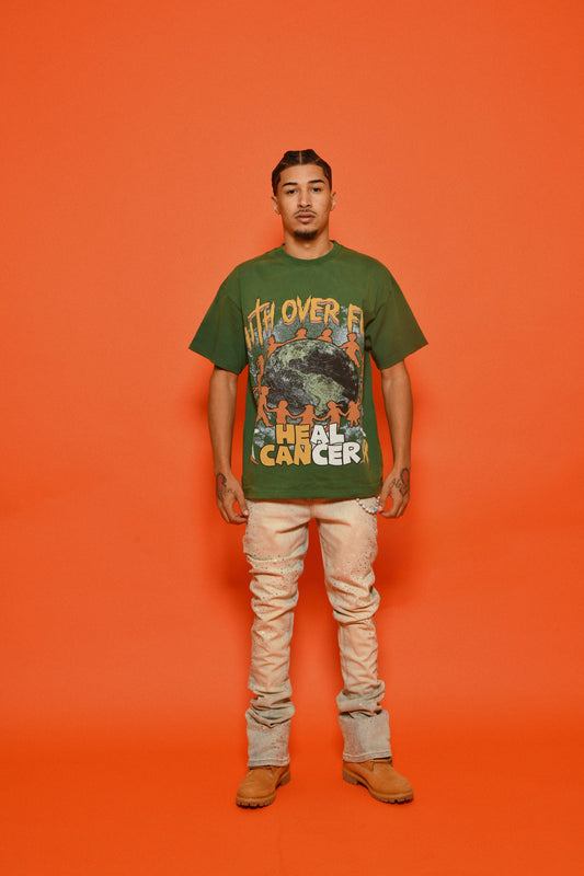 Faith Over Fear- Heal Cancer (Green)