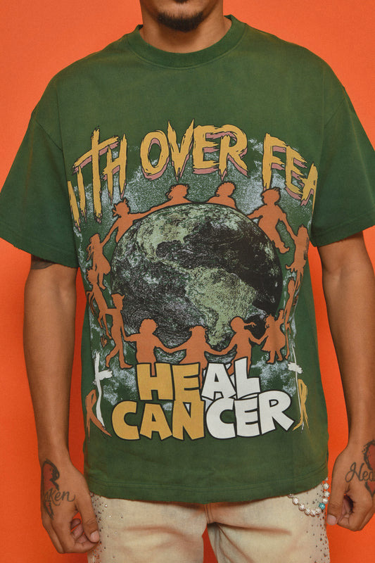 Faith Over Fear- Heal Cancer (Green)